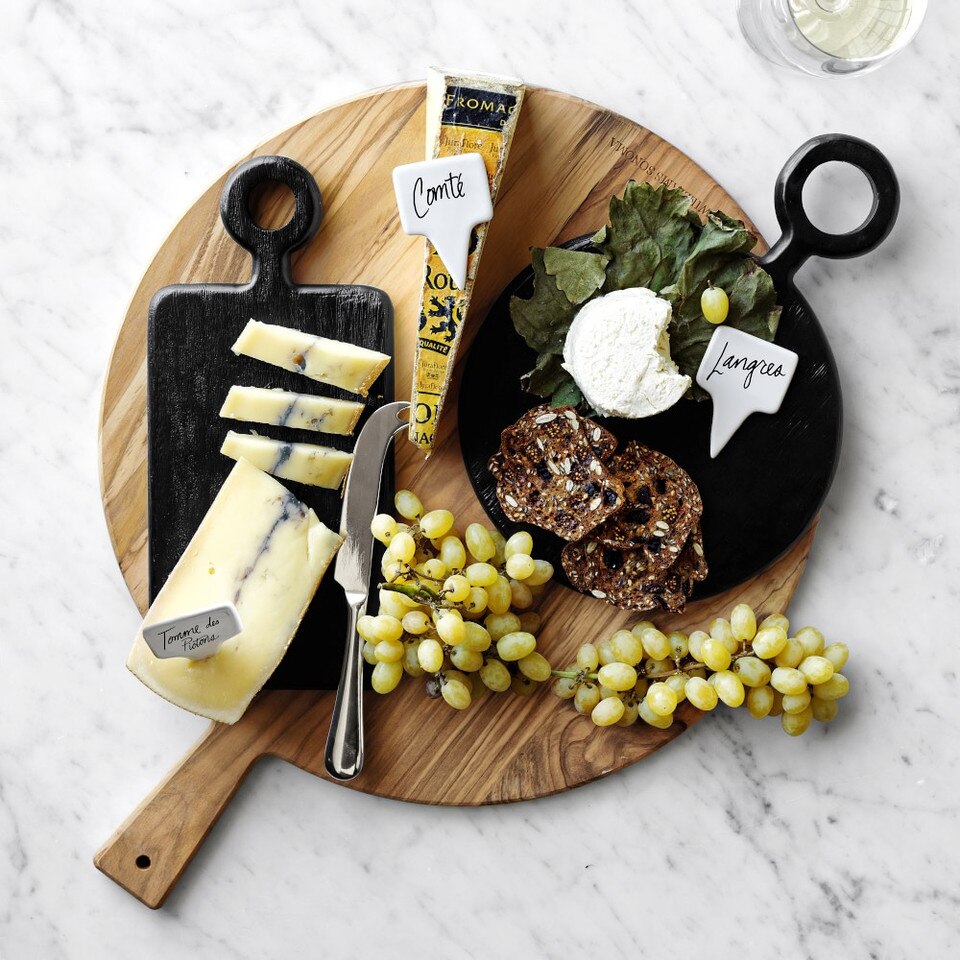 Black Wood Round Cheese Boards Williams Sonoma Australia
